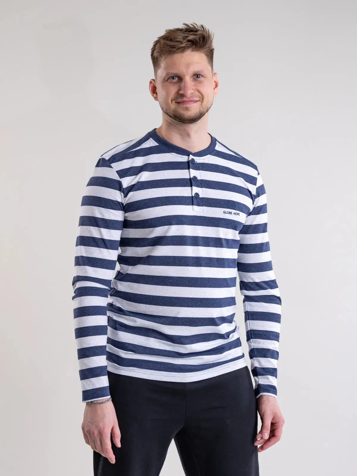 KUNTTA paita, navy-valkoraidallinen Globe Hope